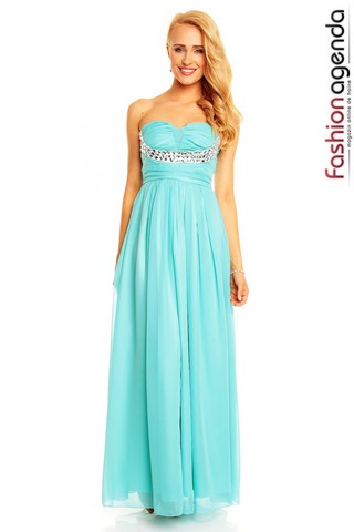 Rochie Lunga Turcoaz Magical Nights