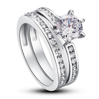 Set Inel si Verigheta Solitaire Princess