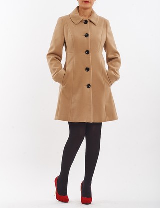 Palton scurt Beige