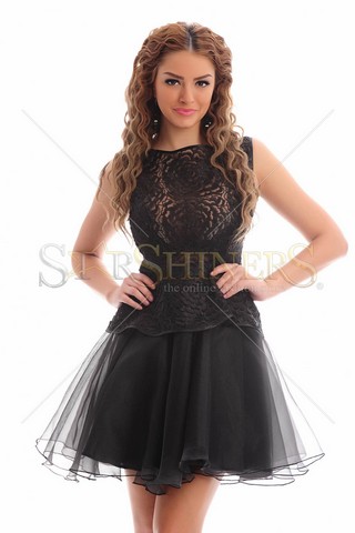 Rochie Ana Radu Sweet Roses Black