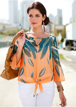Bluza ecru imprimata