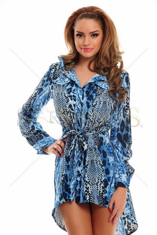 Camasa MissQ Sneaky Choice Blue