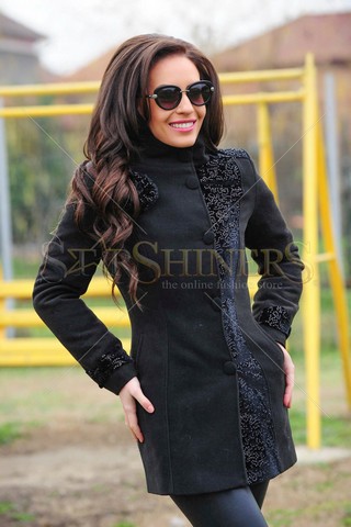Palton Fofy Frozen Season Black