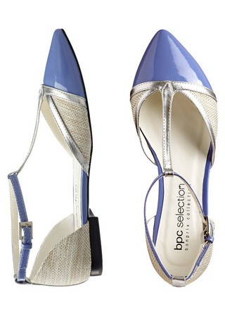 Balerini stiletto albastri