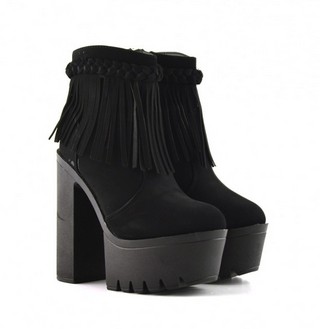 Botine Franco Negre