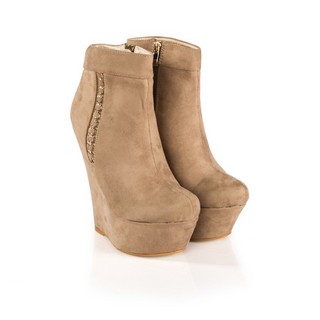 Botine bej cu platforma Versus
