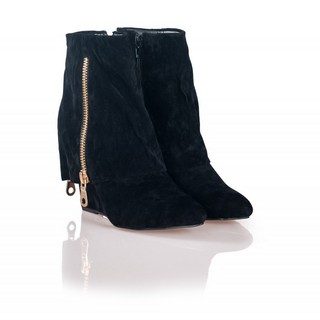 Botine negre cu platforma Essenza