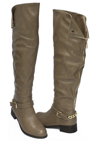 Cizme dama khaki Joey