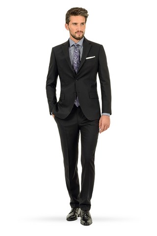 Costum fit sforza negru uni