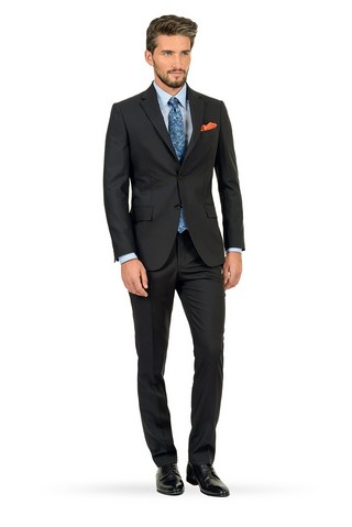 Costum slim orsini negru uni