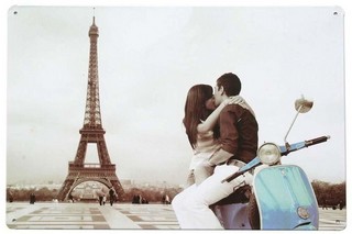 Decoratiune de perete Eiffel Love
