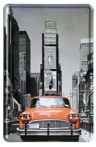 Decoratiune de perete Orange Car
