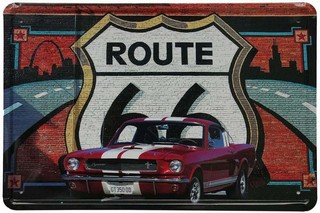 Decoratiune de perete Routte 66 Graffiti