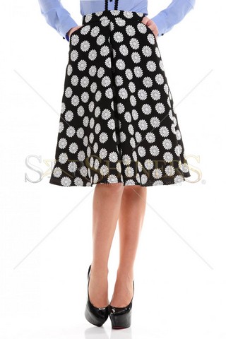 Fusta LaDonna Hypnotic Daisy Black