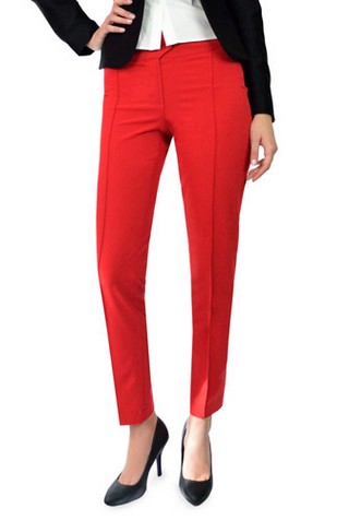 PANTALONI ROSII CU DUNGA