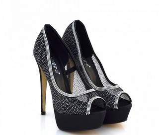 PANTOFI DAMA NEGRI DIAMONDS CU TOC CUI