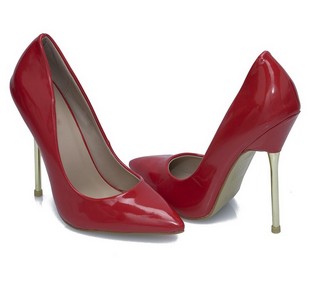 Pantofi dama stiletto rosii Astera
