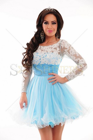 Rochie Sherri Hill 21234 Blue