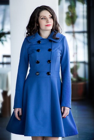 TRENCH ALBASTRU DIN SOFT-SHELL PAMELA