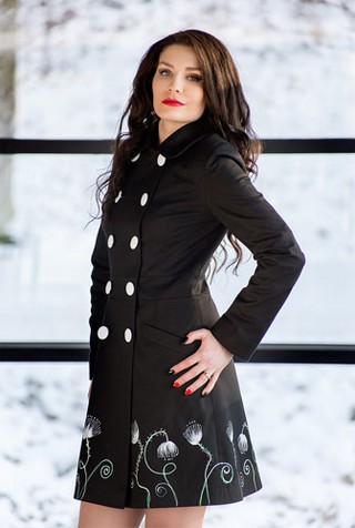 TRENCH NEGRU DIN DOC DE BUMBAC SANDY