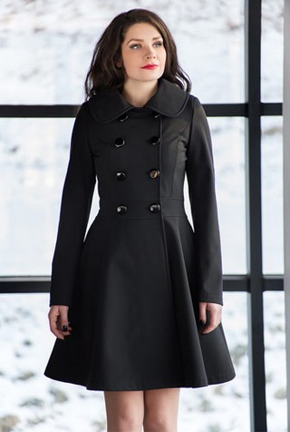 TRENCH NEGRU DIN SOFT-SHELL MIRABELA
