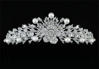 Tiara Mireasa Luxury Rose