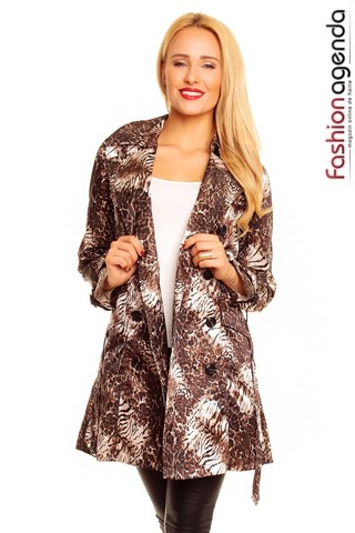Trench Animal Print Lincoln