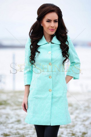 Trench LaDonna Sheer Emotion Turquoise