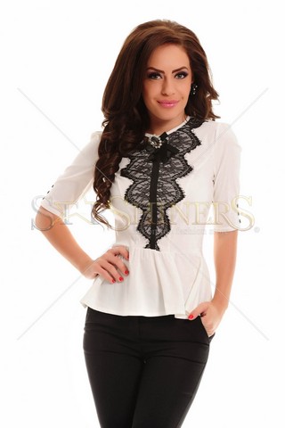 Camasa Fofy Dizzy Lace Nude