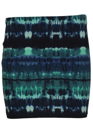 FUSTA BERSHKA FAHNE BLUE