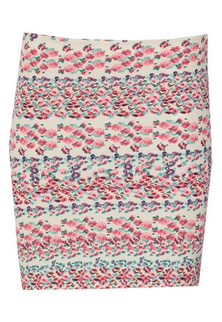 FUSTA BERSHKA WHIS WHITE