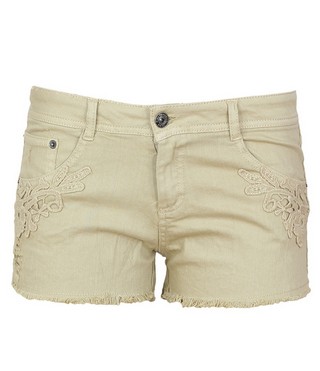PANTALONI SCURTI BERSHKA FLIES BROWN