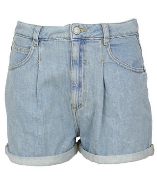 PANTALONI SCURTI BERSHKA SIMPLE BLUE