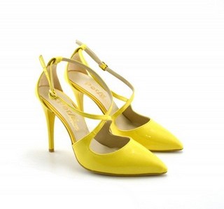 Pantofi Antos Galbeni