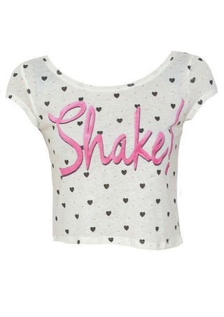 TRICOU BERSHKA CHLOE WHITE