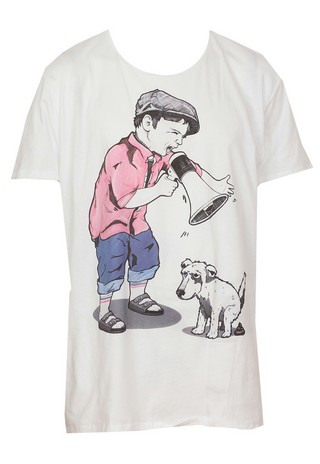 TRICOU BERSHKA JOLIE WHITE