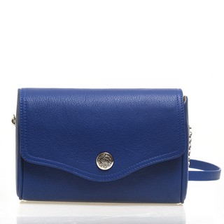 Geanta mica de umar albastru inchis de dama YVY BAGS