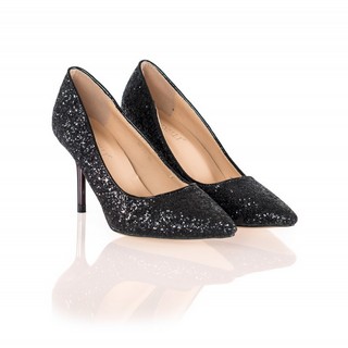 Pantofi dama negri cu toc Amour