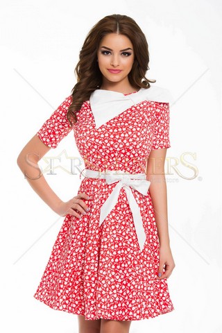 Rochie Artista Cheerfull Plot Red
