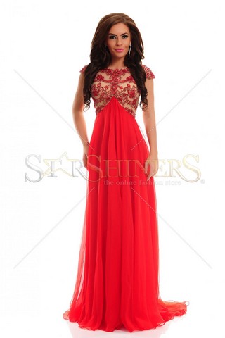 Rochie Sherri Hill 21321 Red