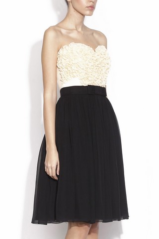 Rochie de seara NISSA crem-negru