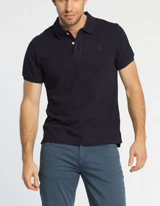 Tricou Polo Barbati U.S. Polo Bleumarin 4960-POM014