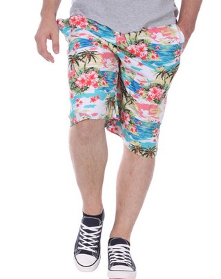 Pantaloni scurti cu flori