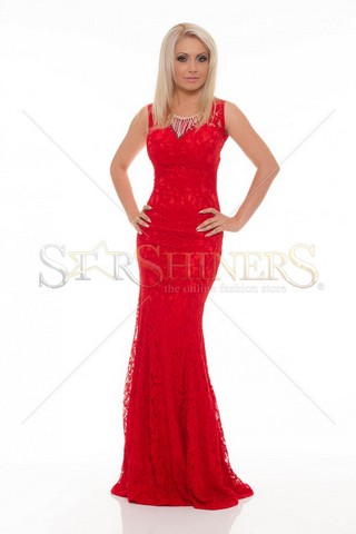 Rochie LaDonna Bright Darkness Red