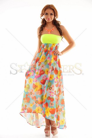 Rochie Mexton Delicious Fruit Green
