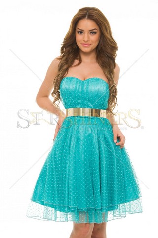 Rochie PrettyGirl Wisdom Turquoise