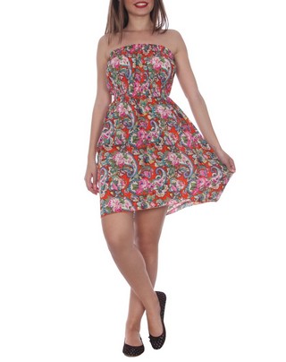 Rochie scurta multicolora