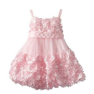 Rochita Bonnie Jean Baby cu imprimeu floral in relief