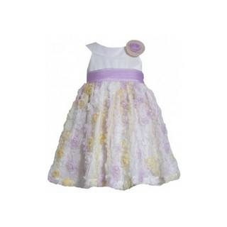 Rochita Bonnie Jean Baby cu imprimeu floral mov