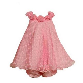 Rochita Bonnie Jean Baby plisata cu imprimeu buline